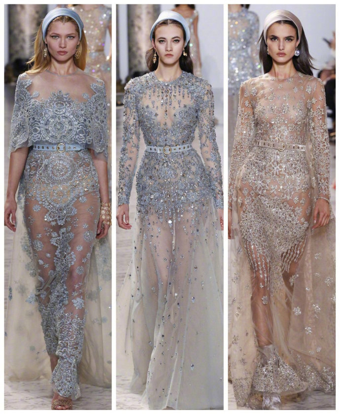 迪拜名媛婚纱礼服品牌Elie Saab 秋冬高级定制