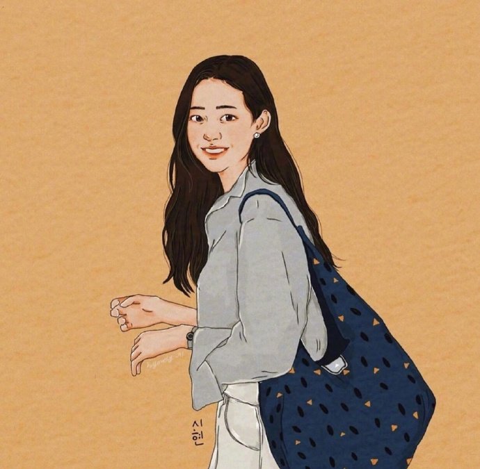 漫画女生头像图片 女孩子要努力上进