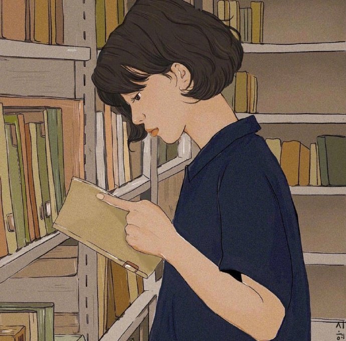 漫画女生头像图片 女孩子要努力上进