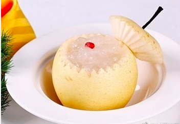 润肺止咳食疗食谱冰糖炖雪梨的做法