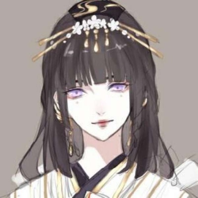 漫画美女头像图片 古风闺蜜头像图片