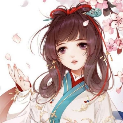 漫画美女头像图片 古风闺蜜头像图片