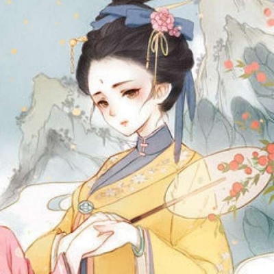 漫画美女头像图片 古风闺蜜头像图片