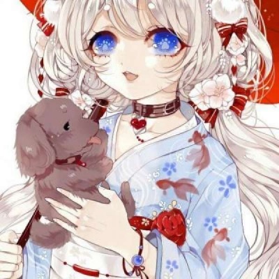 漫画美女头像图片 古风闺蜜头像图片