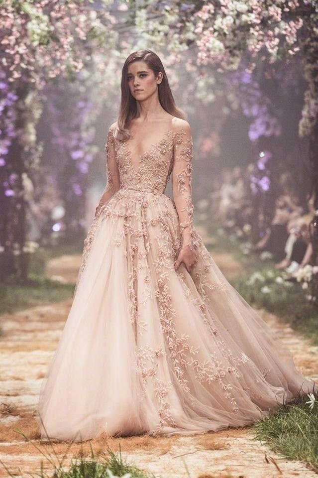 Paolo Sebastian森林系仙女裙婚纱礼服图片
