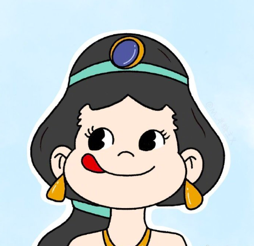 迪士尼公主漫画头像女可爱萌