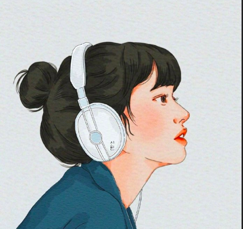 自信优雅的漫画美女头像女生图片