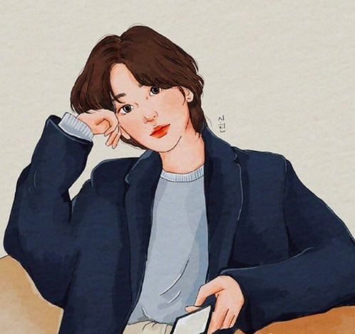 自信优雅的漫画美女头像女生图片