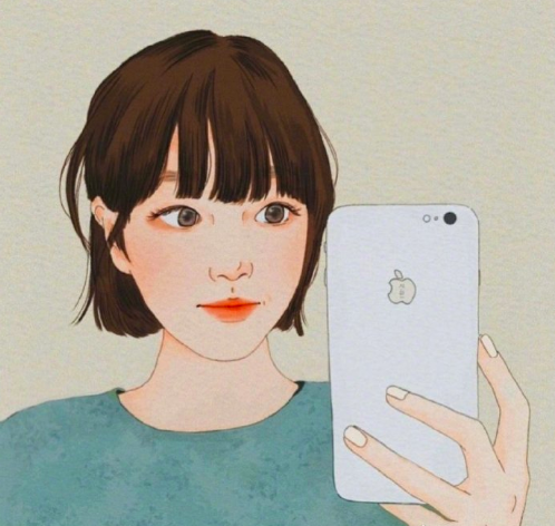 自信优雅的漫画美女头像女生图片
