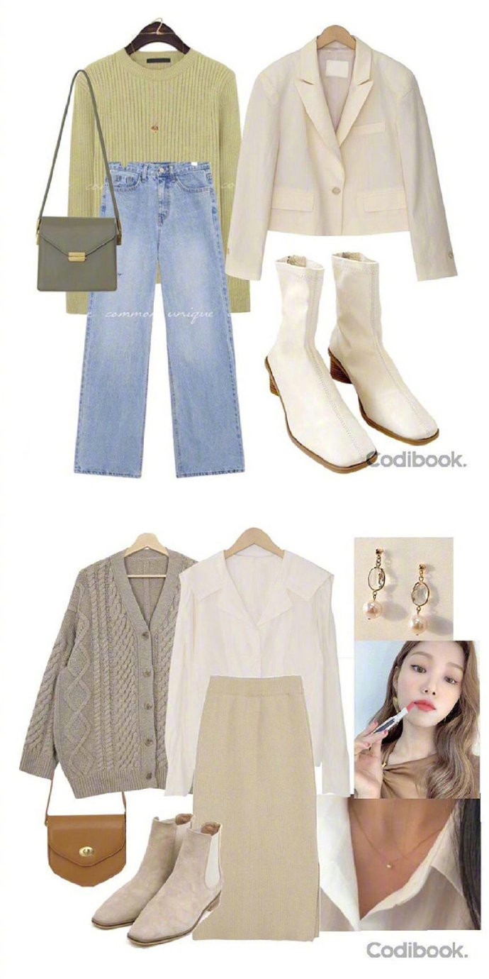 温柔的春天色马卡龙色系服装搭配