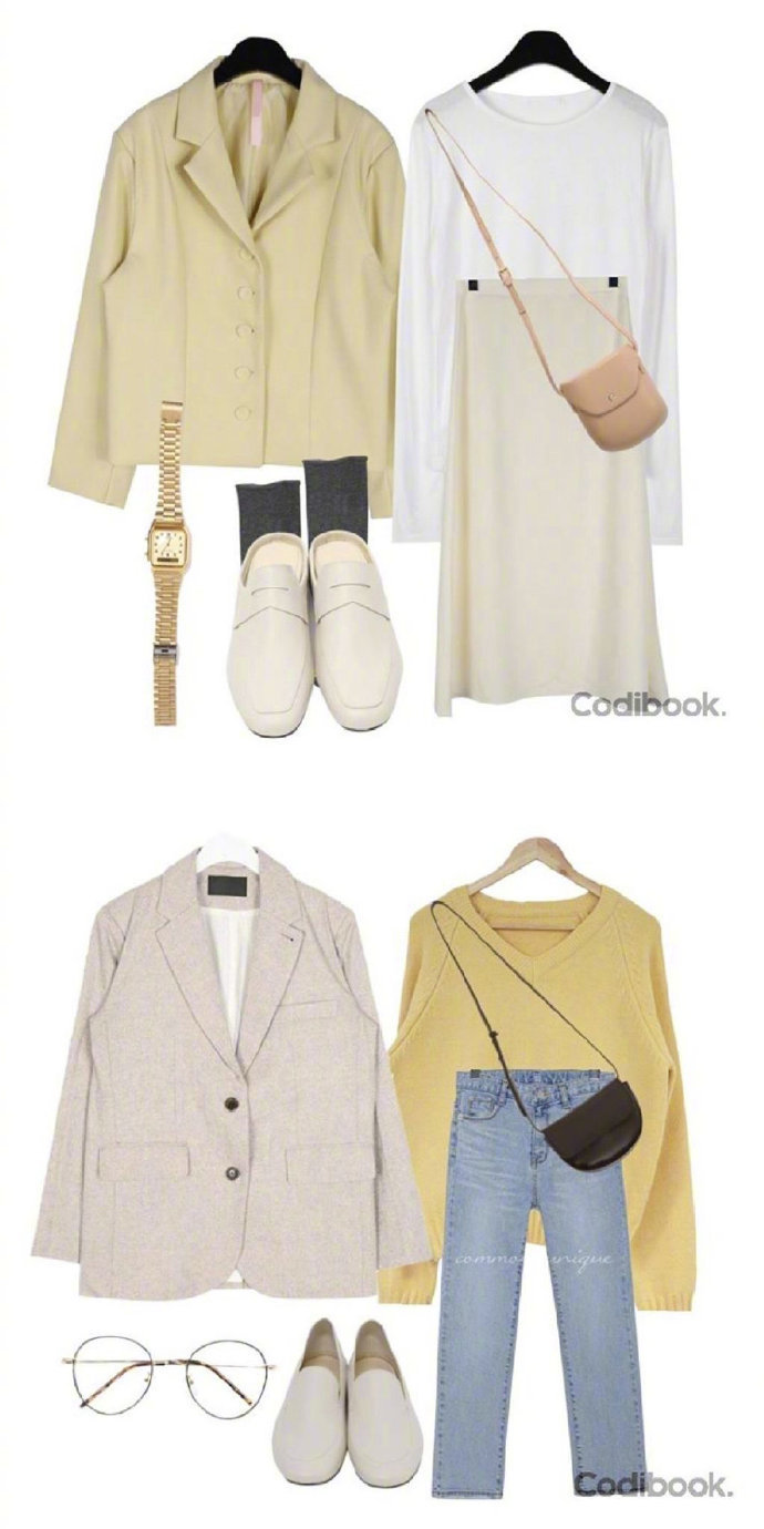 温柔的春天色马卡龙色系服装搭配