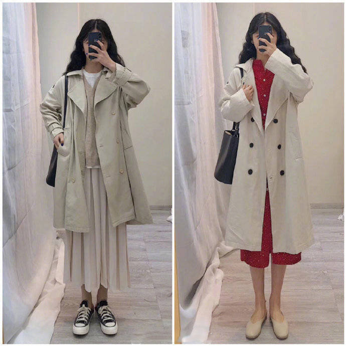 配色清新自然的春日少女服装搭配示范