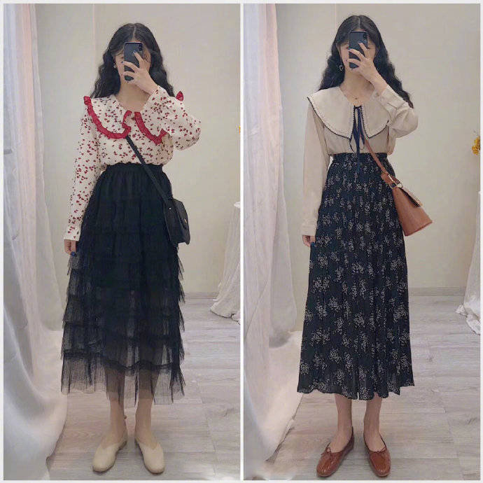 配色清新自然的春日少女服装搭配示范