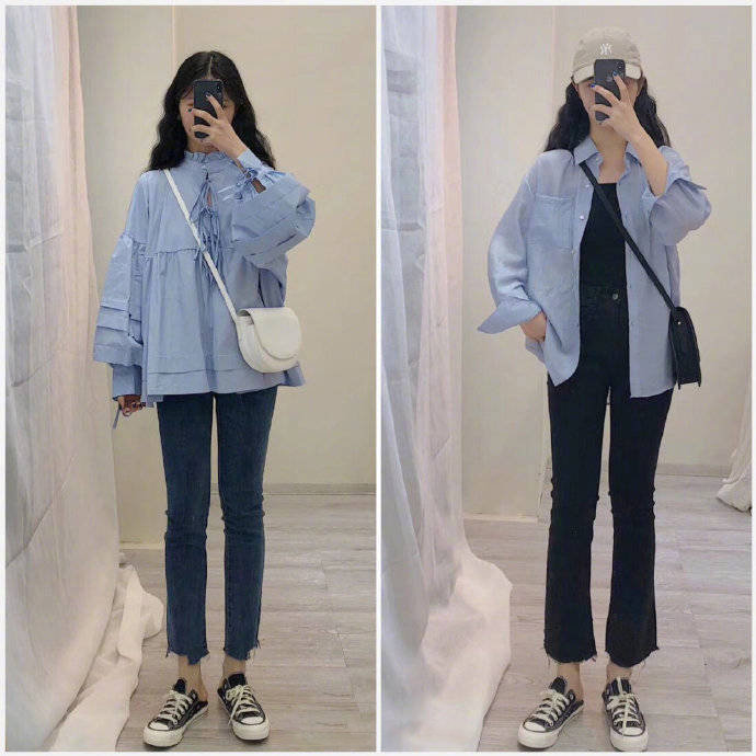配色清新自然的春日少女服装搭配示范