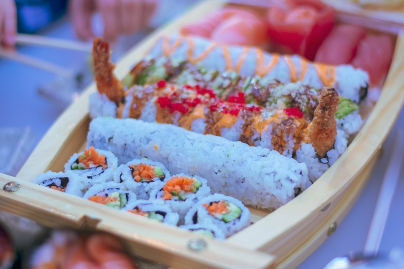 传统美食日式寿司图片