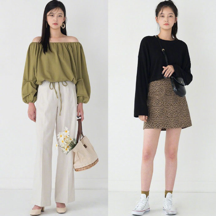 通勤休闲兼具的韩式初秋服装搭配图片