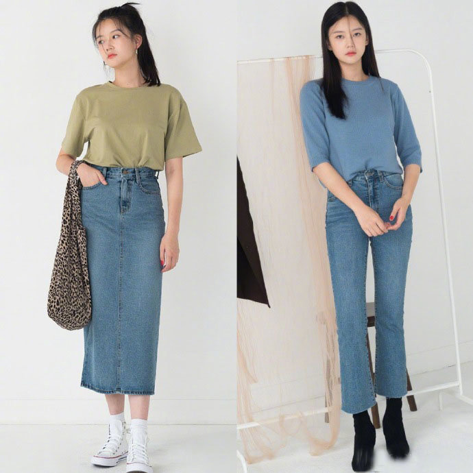 通勤休闲兼具的韩式初秋服装搭配图片