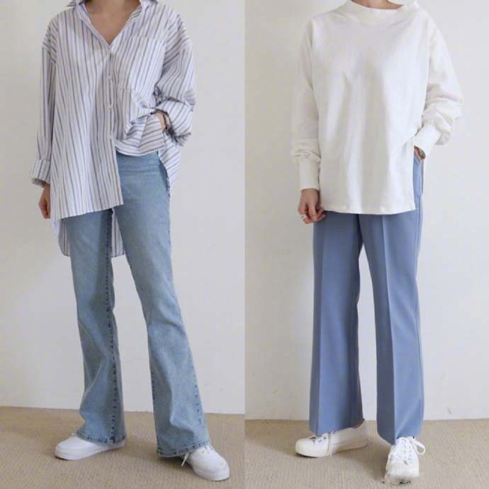 简约的设计和马卡龙色系服装搭配参考