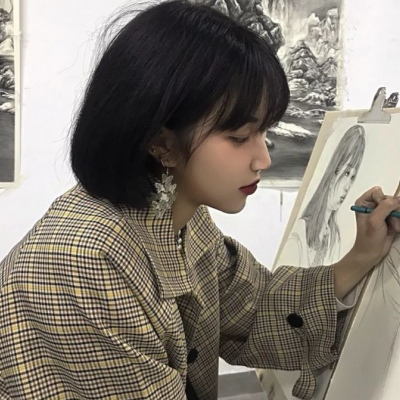 侧颜漂亮的女生头像高冷