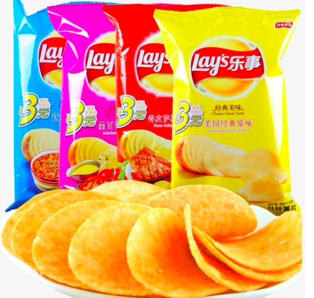 高热量食物休闲零食薯片图片