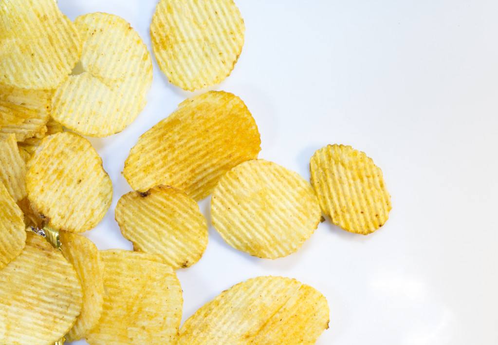 高热量食物休闲零食薯片图片