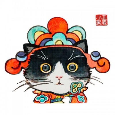 能带来好运的头像 卡哇伊猫咪头像图片