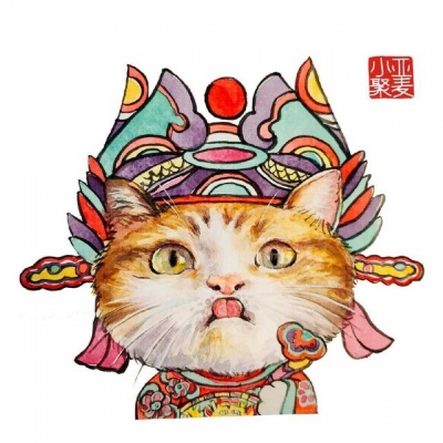 能带来好运的头像 卡哇伊猫咪头像图片