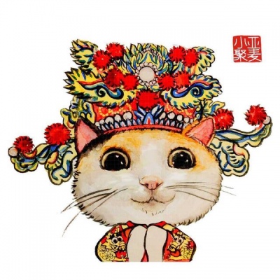 能带来好运的头像 卡哇伊猫咪头像图片