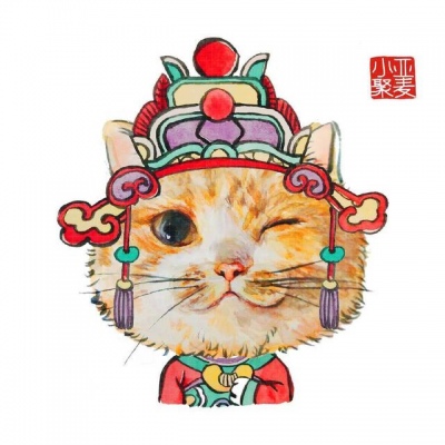 能带来好运的头像 卡哇伊猫咪头像图片