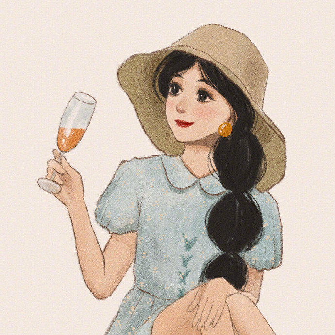 迪士尼公主手绘插画头像女生图片