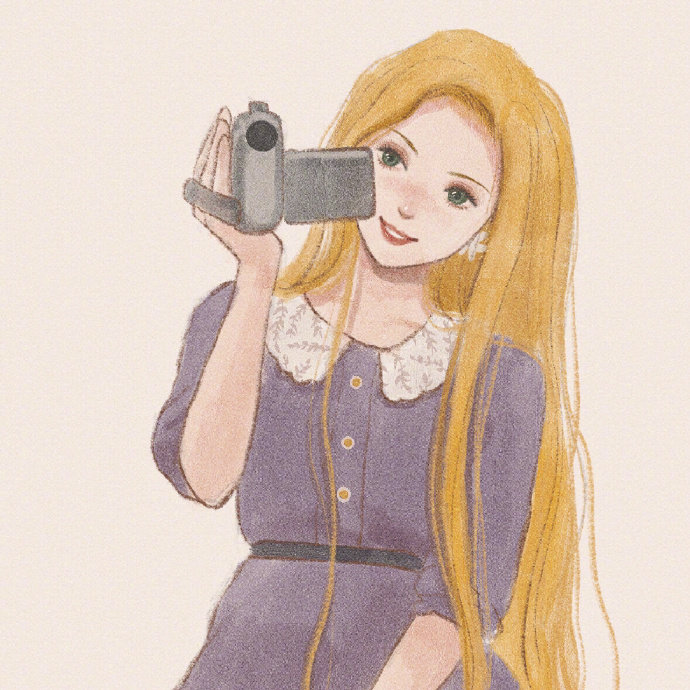 迪士尼公主手绘插画头像女生图片
