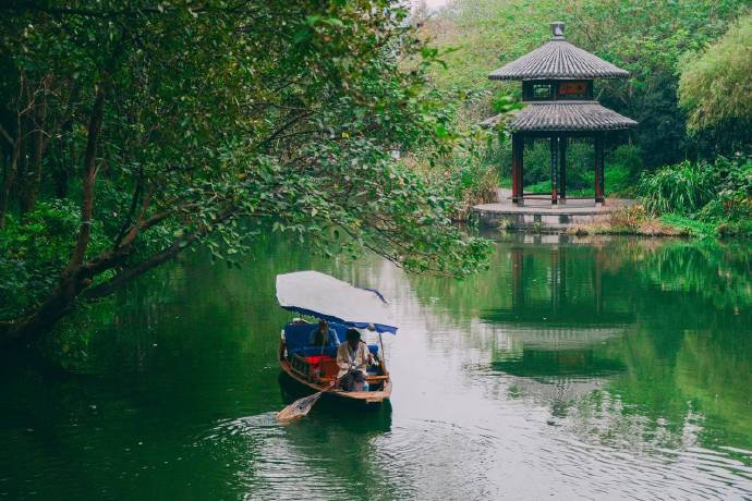 杭州云栖竹径绿色风景图片