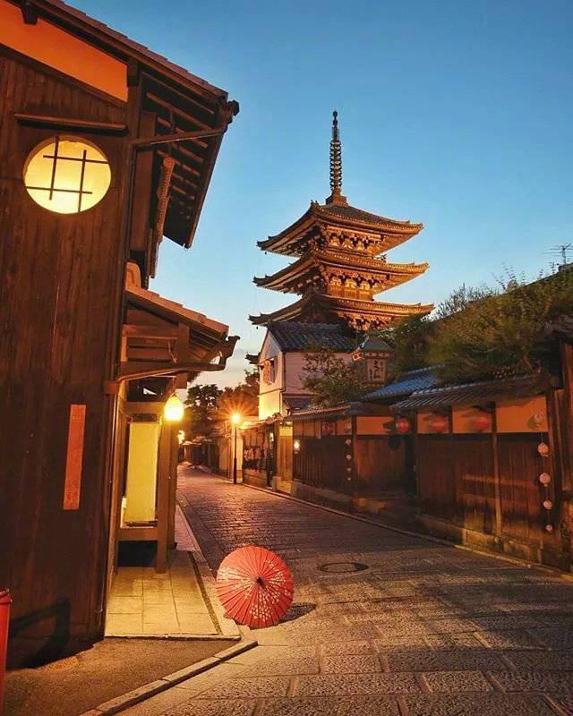 夏天的日本京都梦幻花园大自然美景