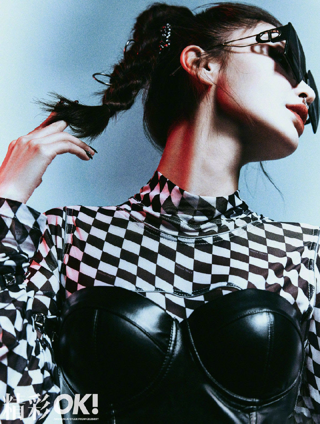 angelababy朋克造型超A写真图片