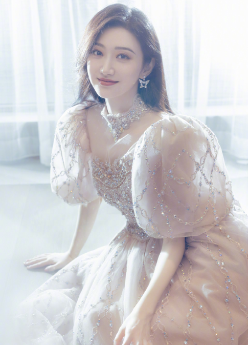 西安美女明星景甜礼服唯美图片