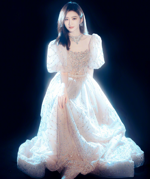 西安美女明星景甜礼服唯美图片